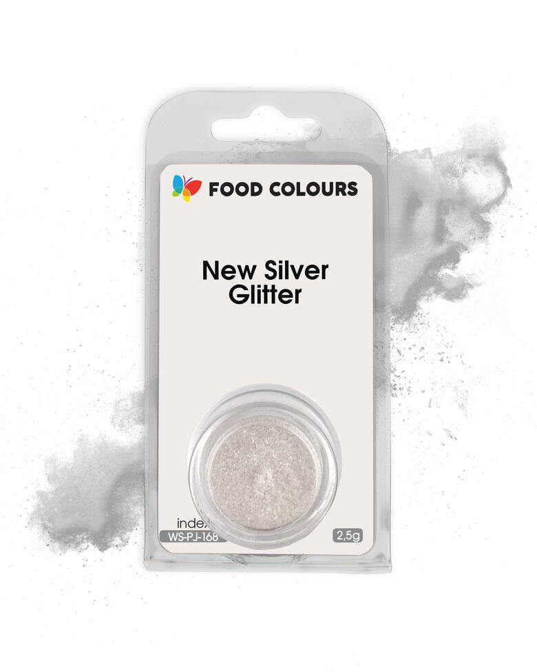 Pulverveida krāsviela New Silver Glitter Sudraba 2.5g